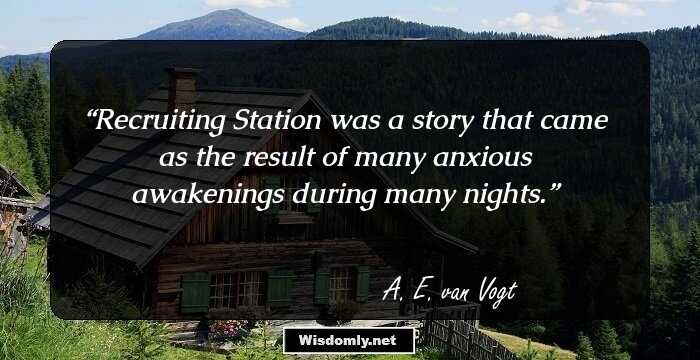 Recruiting Station was a story that came as the result of many anxious awakenings during many nights.