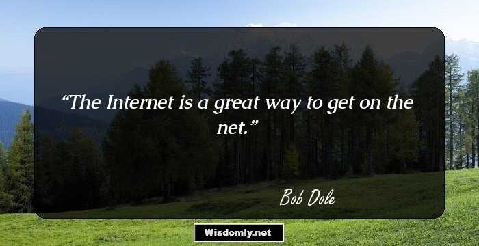 The Internet is a great way to get on the net.