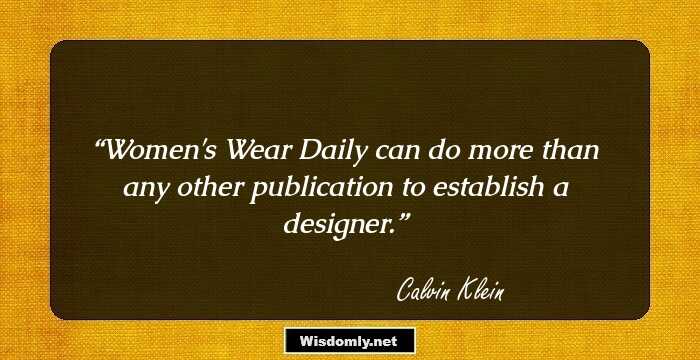 Women's Wear Daily can do more than any other publication to establish a designer.