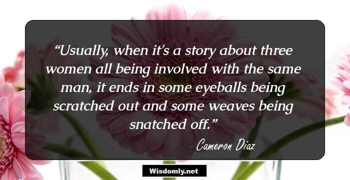 Usually, when it's a story about three women all being involved with the same man, it ends in some eyeballs being scratched out and some weaves being snatched off.