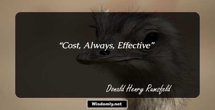 Cost,
Always,
Effective