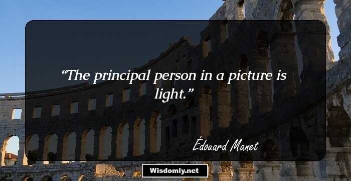 The principal person in a picture is light.