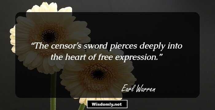 The censor's sword pierces deeply into the heart of free expression.