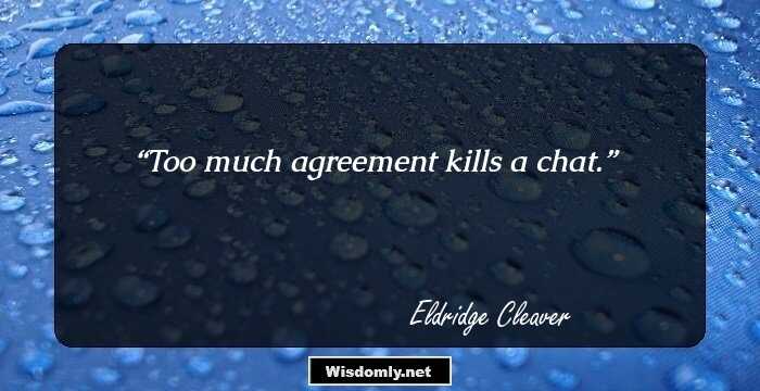 Too much agreement kills a chat.