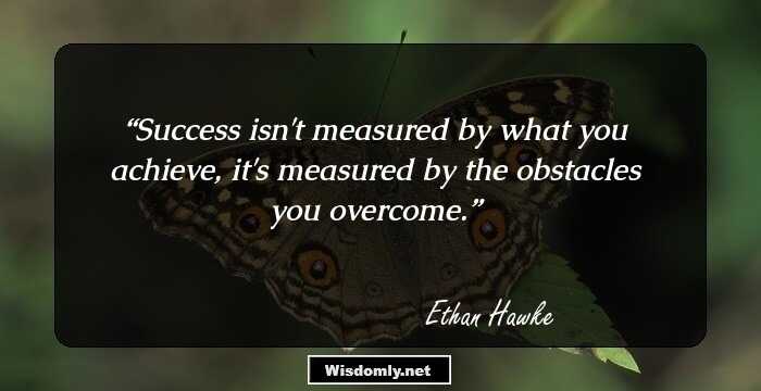 Success isn't measured by what you achieve, it's measured by the obstacles you overcome.