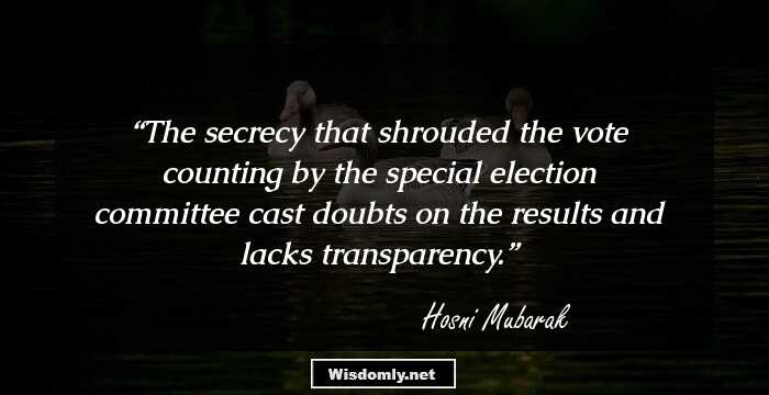 The secrecy that shrouded the vote counting by the special election committee cast doubts on the results and lacks transparency.