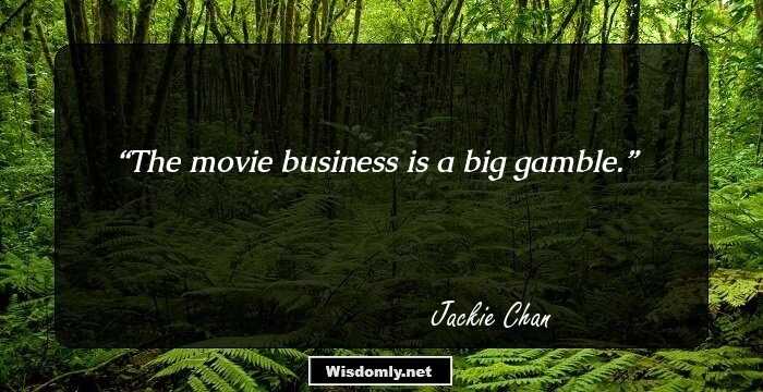 The movie business is a big gamble.