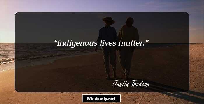 Indigenous lives matter.