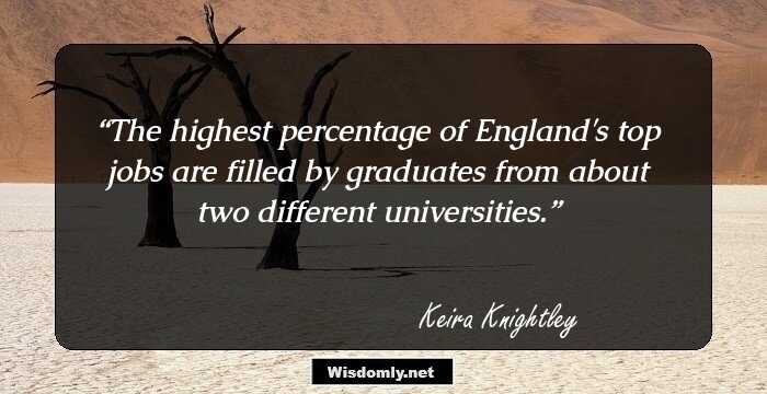 The highest percentage of England's top jobs are filled by graduates from about two different universities.