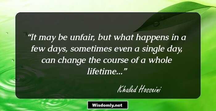 It may be unfair, but what happens in a few days, sometimes even a single day, can change the course of a whole lifetime...