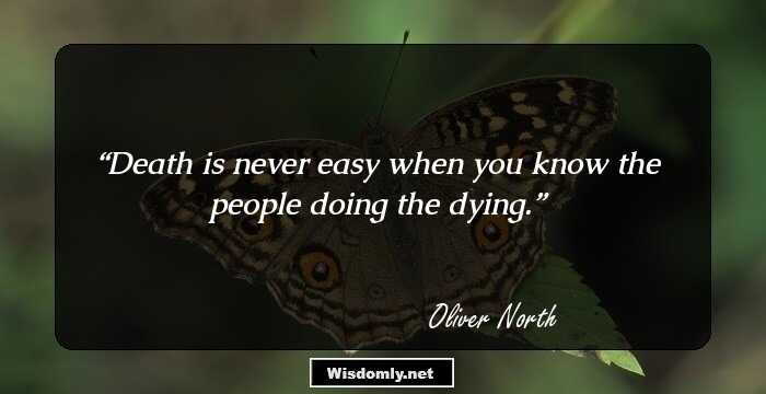 Death is never easy when you know the people doing the dying.